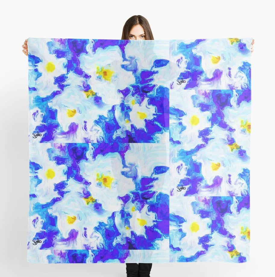 "Heavenly Host" Chiffon Scarf/Sarong ws