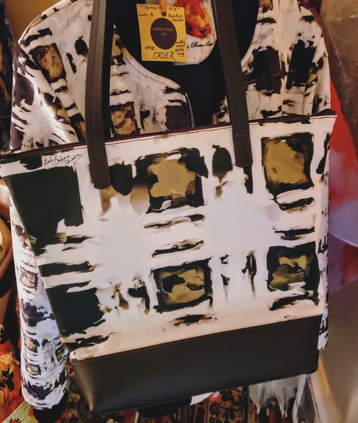 "Tartan Re-Imagined " Luxury Statement Bag