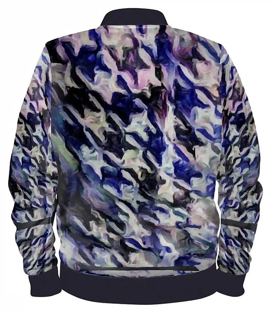 "Blue Hues" Lady B Bomber Jacket ws