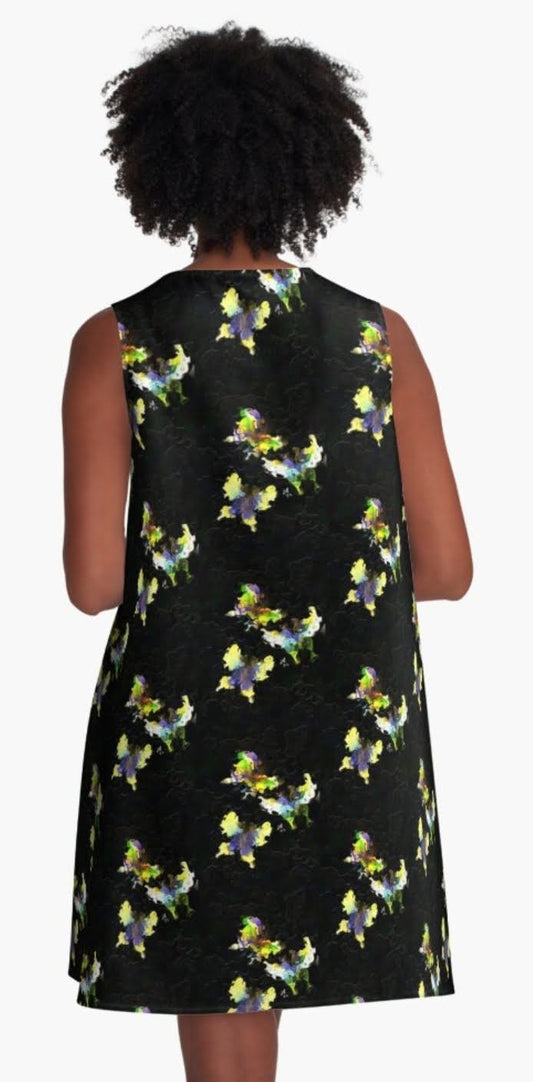 "Night Flight" A-Line Dress ws