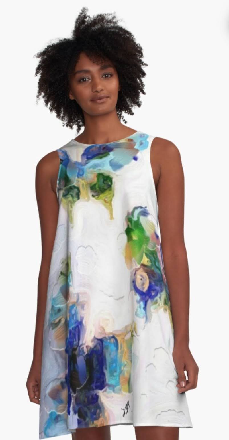 "Light Flight" A-Line Dress