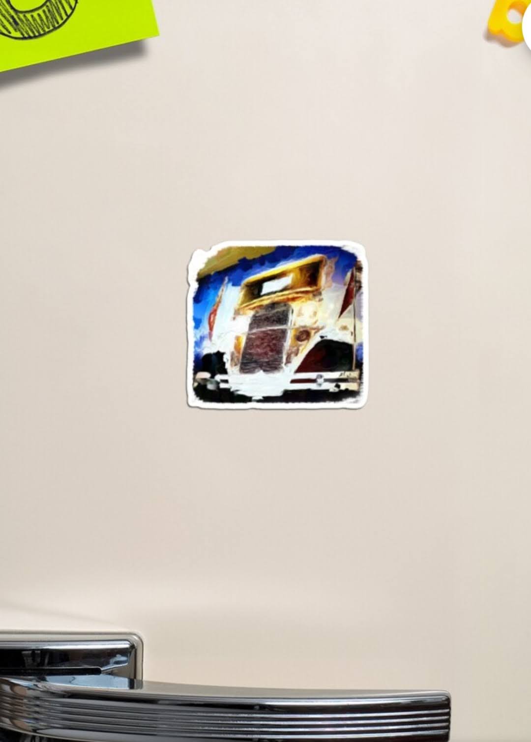 "GA Tech Ramblin' Wreck" Magnet