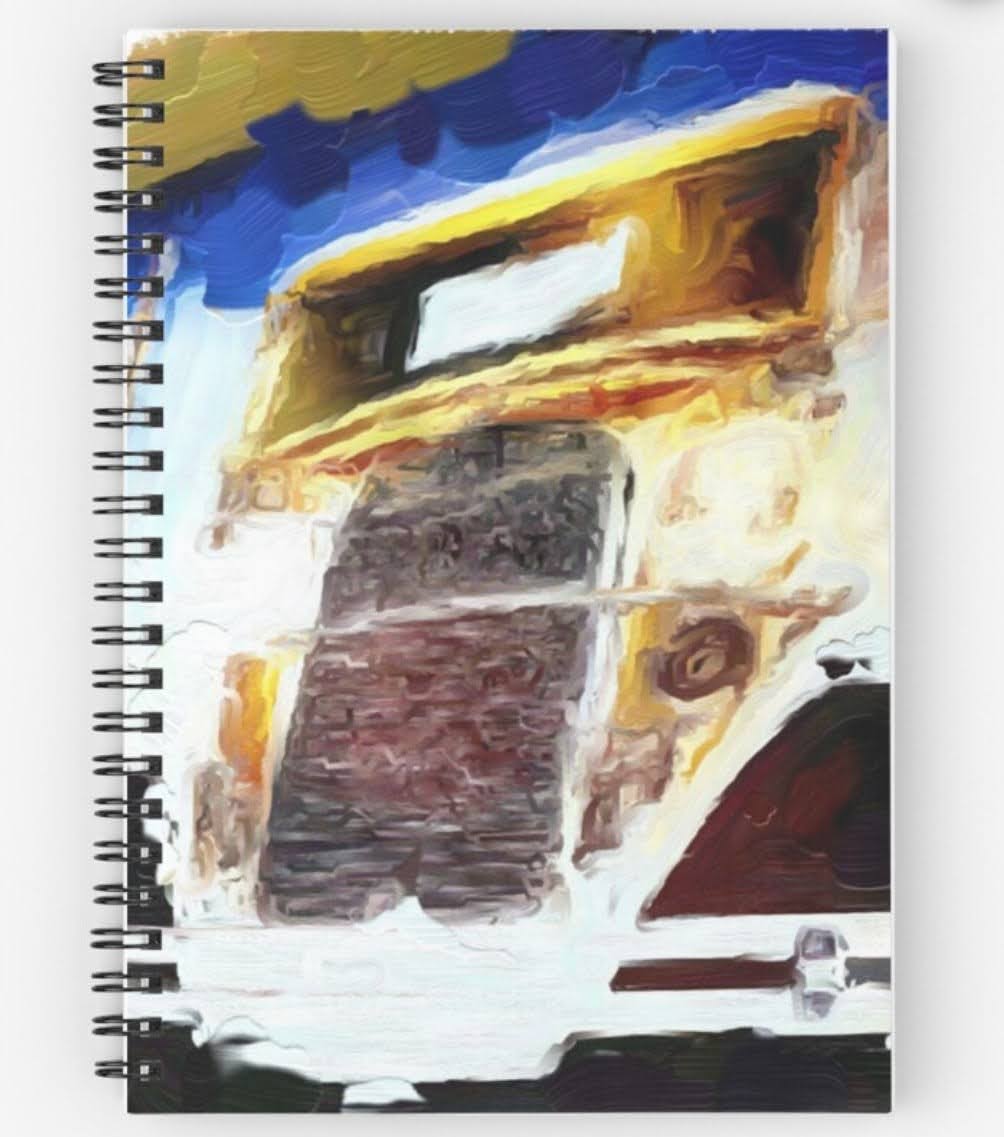 "GA Tech Ramblin' Wreck" Spiral Notebook