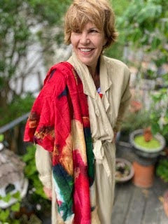 "My Christmas Teddy Bear" Cashmere Scarf