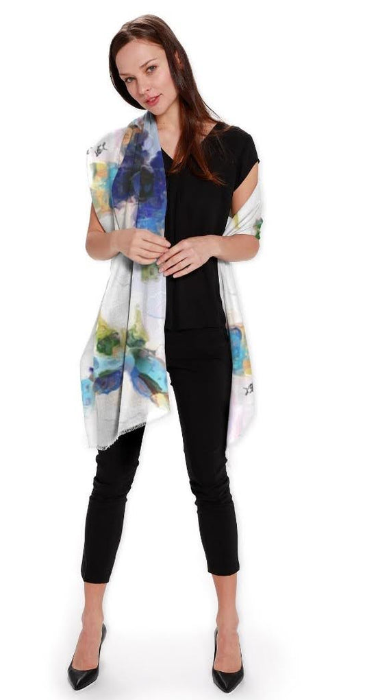 "Light Flight" Cashmere Silk Scarf