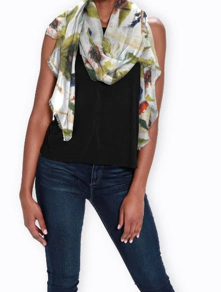 "Songs Of Flight" Modal-Beechwood Scarf ws