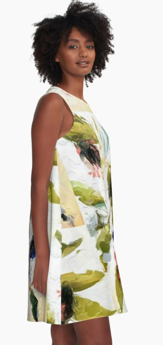Lady Barbara Pinson Artist Songs of Flight A-Line Dress