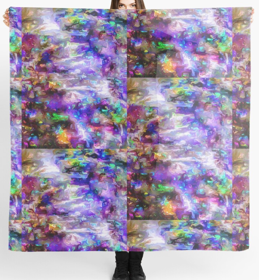 "Wondrous World" Chiffon Scarf/Sarong