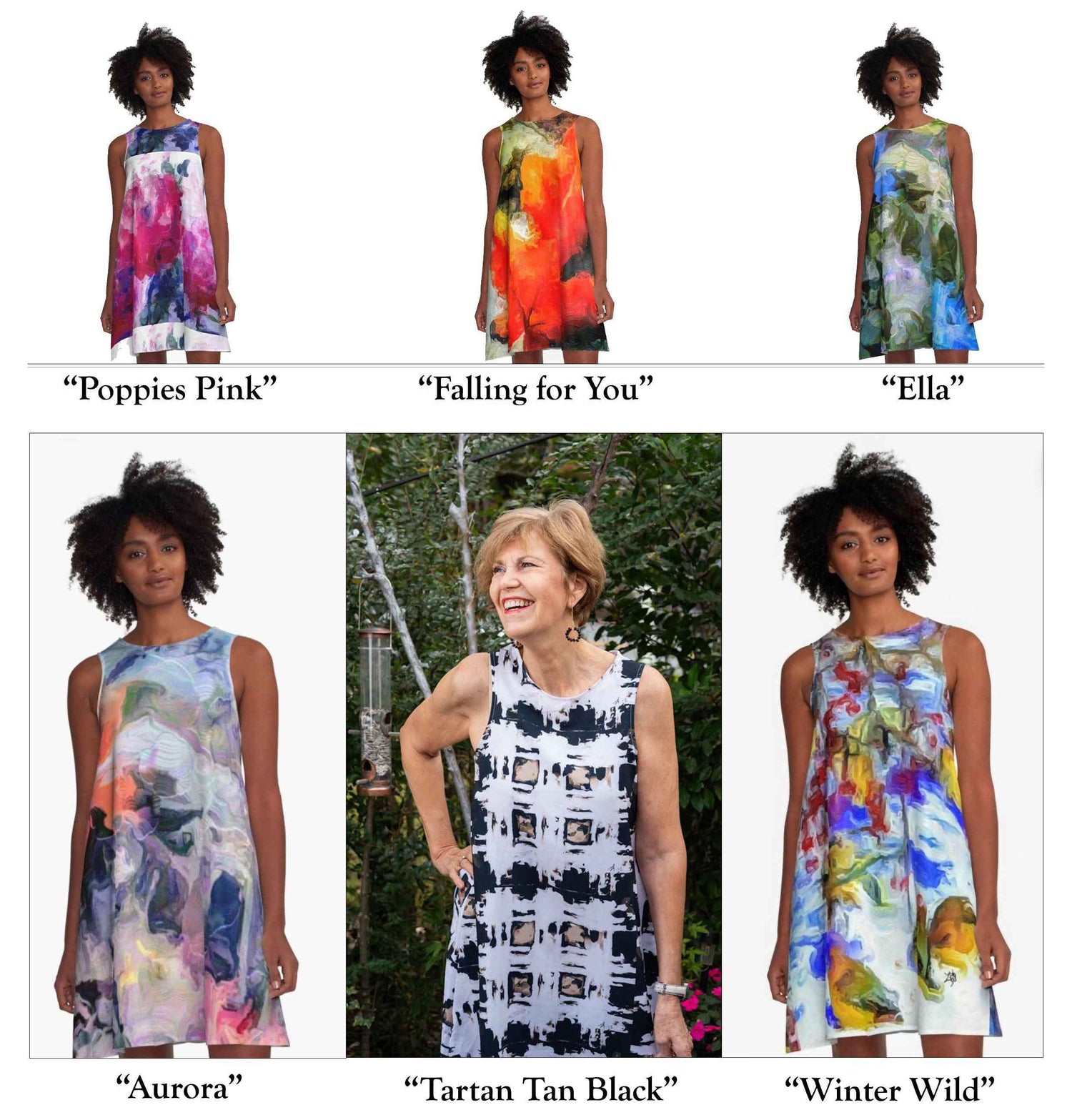 Lady Barbara Pinson Artist A-Line Dress