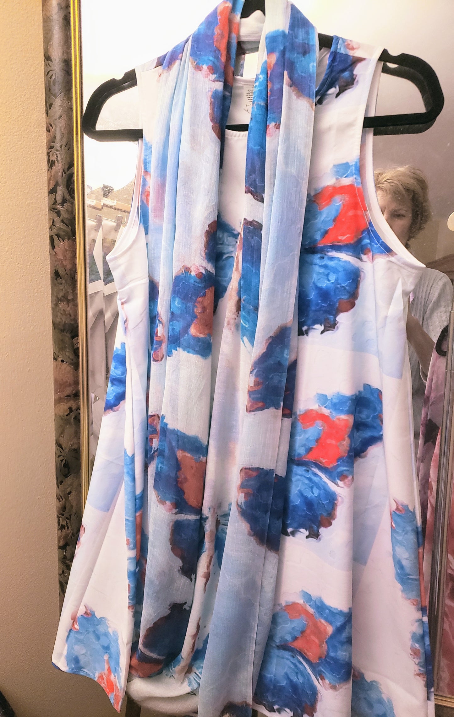"Butterflies Turquoise" A-Line Dress