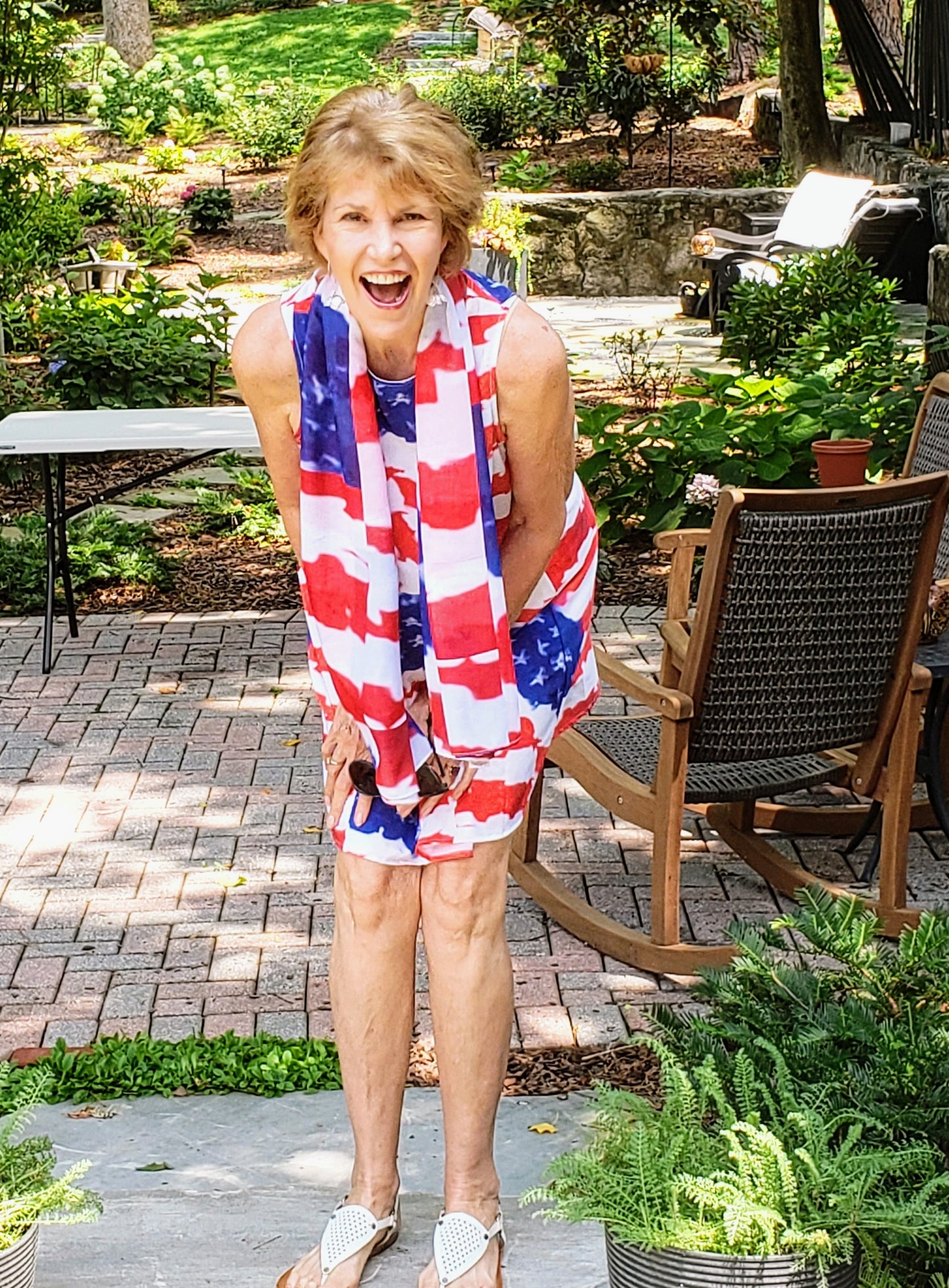 "Americana" Chiffon Sarong/Scarf