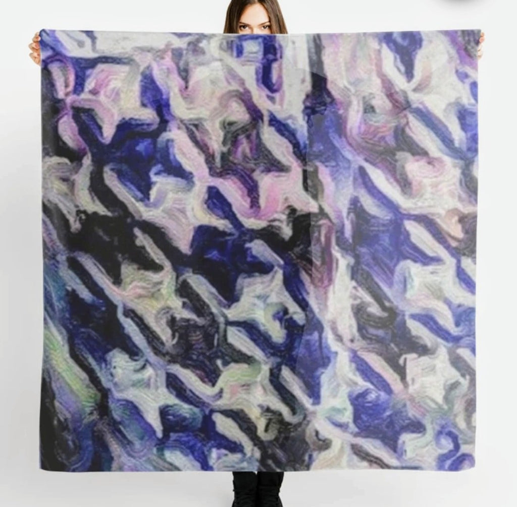 "Blue Hues" Chiffon/Sarong Scarf