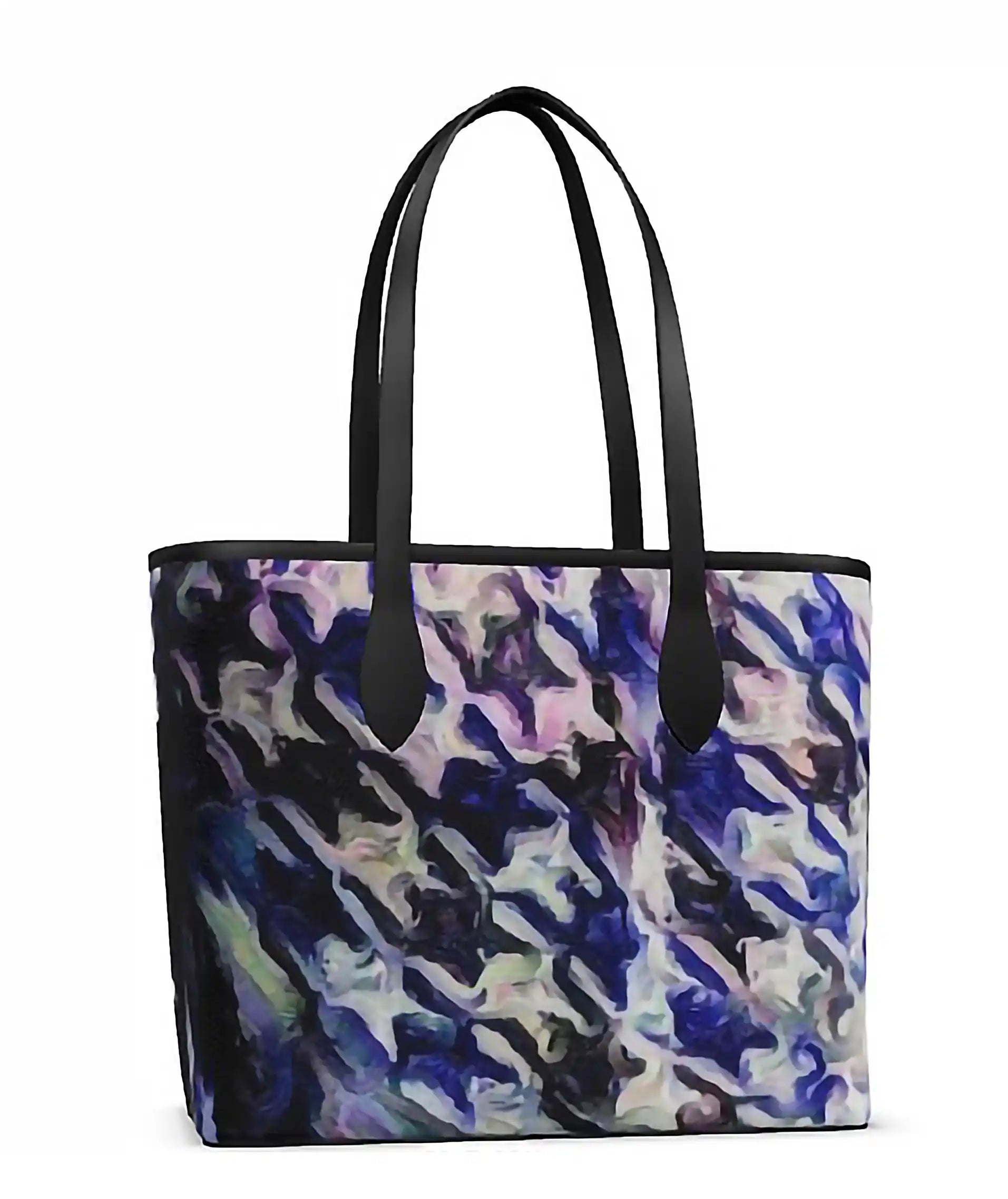 "Blue Hues" Leather City Shopper