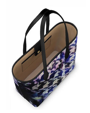 "Blue Hues" Leather City Shopper