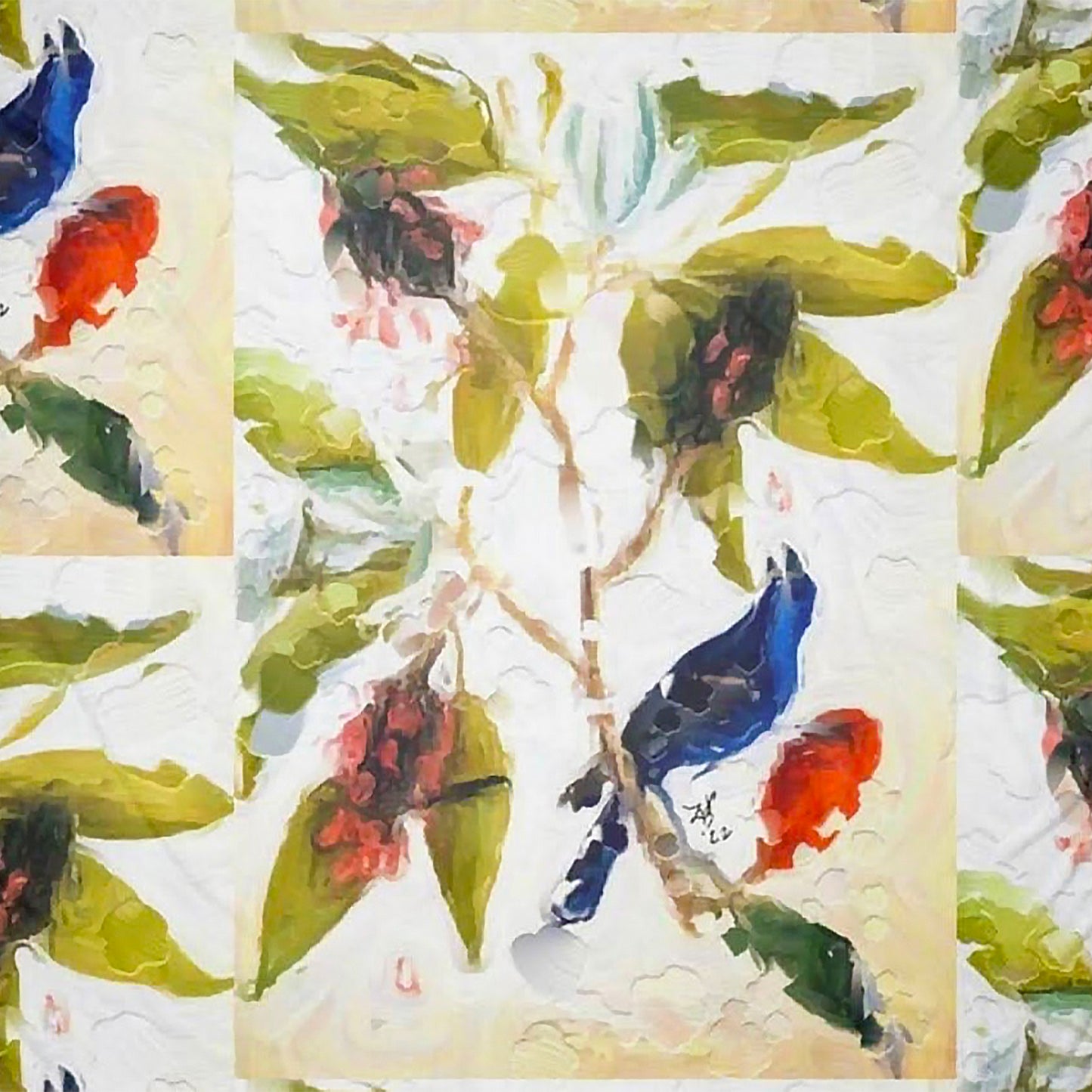 "Songs of Flight" Chiffon Scarf/Sarong