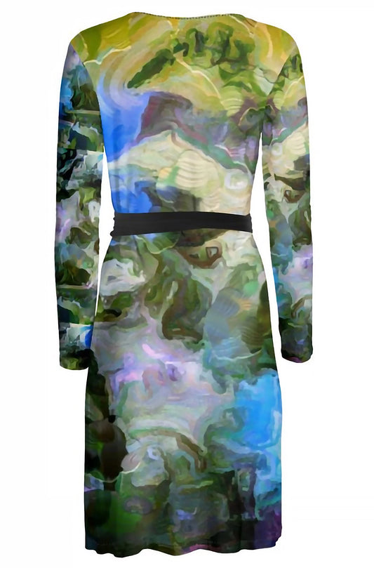 Lady Barbara Pinson Artist Luxury Wrap Dress