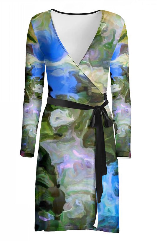 Lady Barbara Pinson Artist Luxury Wrap Dress