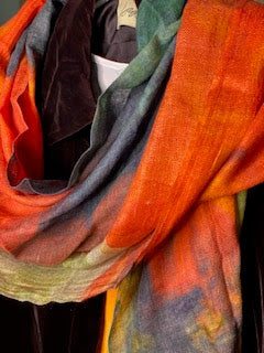 "Falling for You" Cashmere Silk Scarf ws