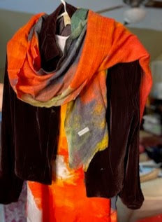 "Falling for You" Cashmere Silk Scarf ws