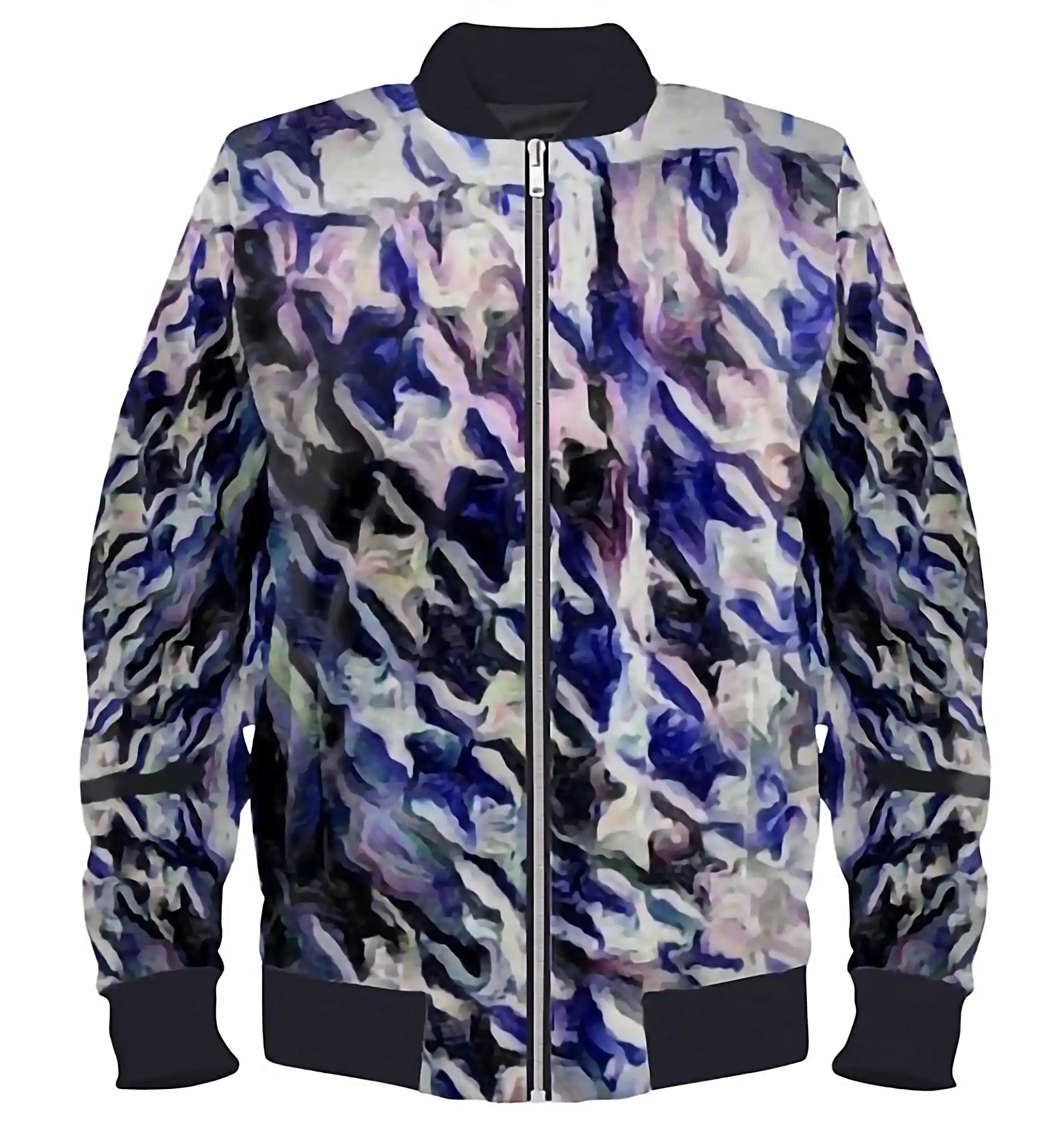 "Blue Hues" Lady B Bomber Jacket