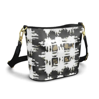 "Tartan Tan Black" Statement Bag ws