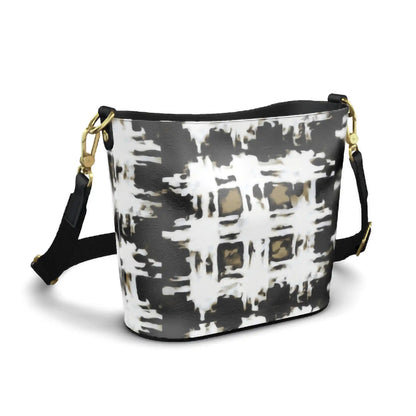 "Tartan Tan Black" Statement Bag