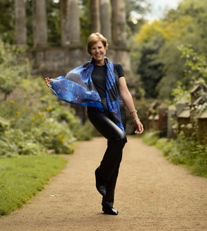 "Ode to a Songbird" Cashmere Silk Scarf