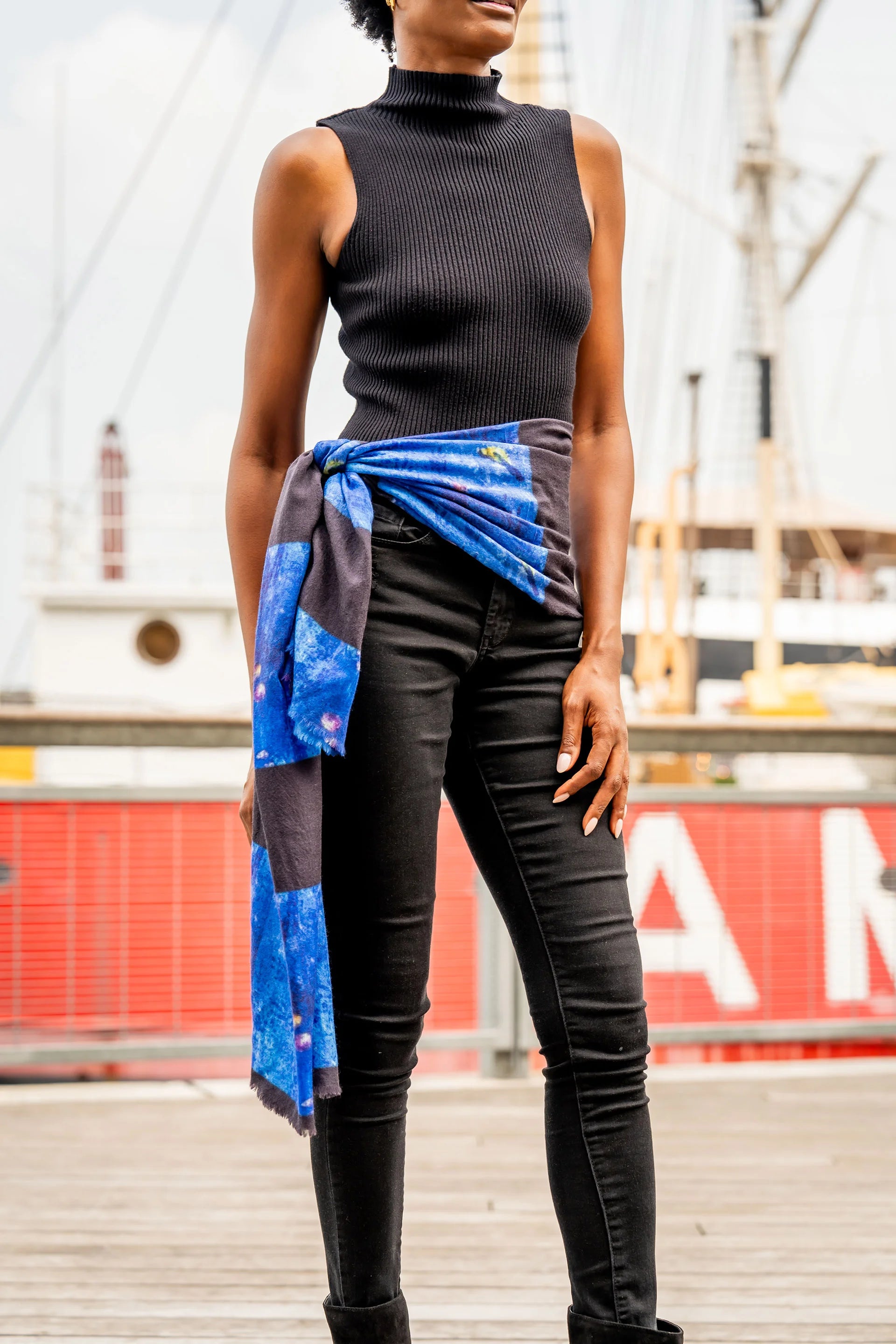 "Ode to a Songbird" Cashmere Silk Scarf
