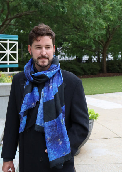 "Ode to a Songbird" Cashmere Silk Scarf