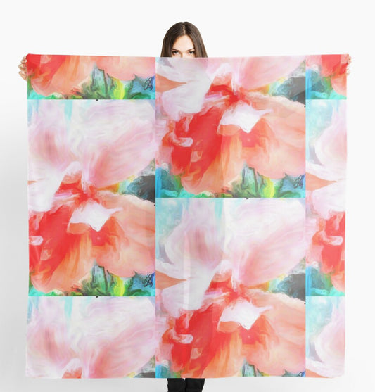 "Peachy Keen" Chiffon Scarf/Sarong