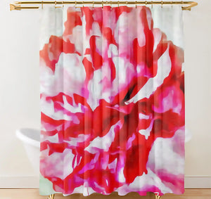 Lady Barbara Pinson Artist Shower Curtain Peonies from Heaven