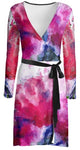 "Poppies Pink" Lady B Wrap Dress