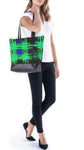 "Tartan Sapphire Green" Luxury Statement Bag