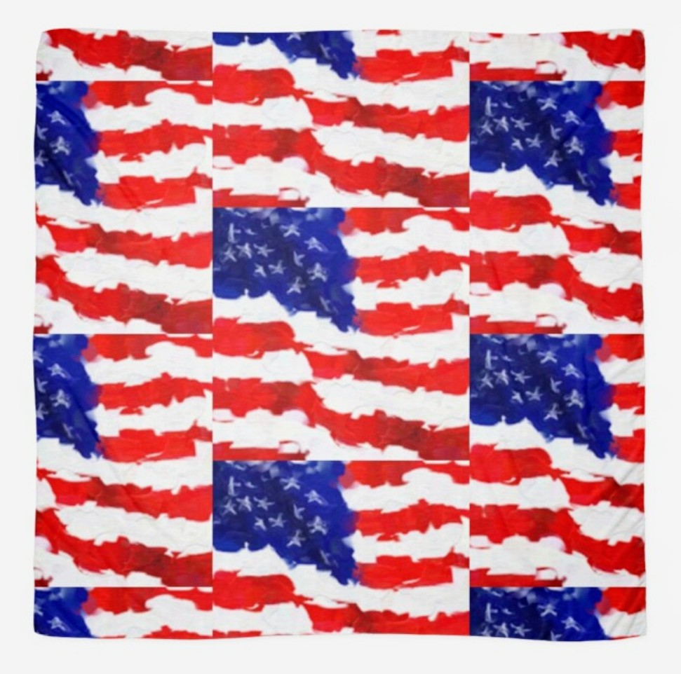 "Americana" Chiffon Sarong/Scarf