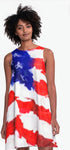 "Americana" A-Line Dress Special One Flag Design
