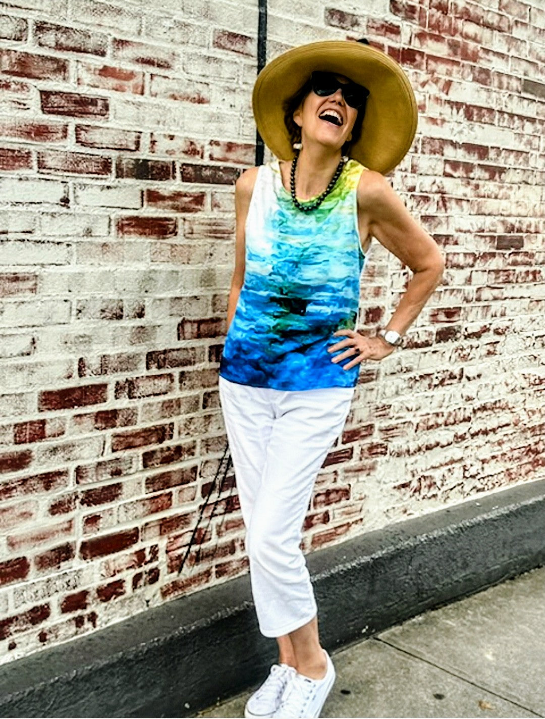 "Water Water 3" Lady B Sleeveless Top
