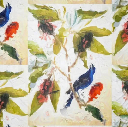"Songs of Flight" Chiffon Scarf/Sarong ws