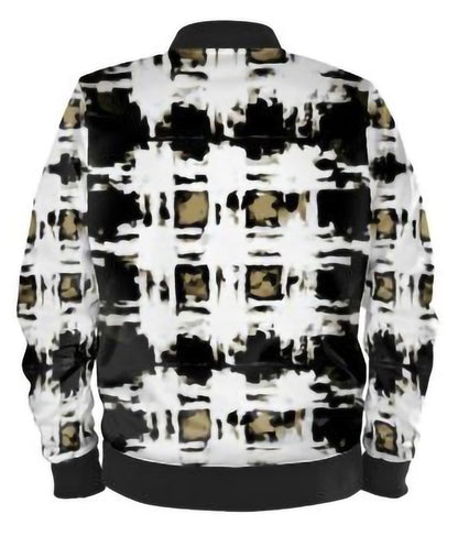"Tartan Tan/Black" Men's Bomber Jacket