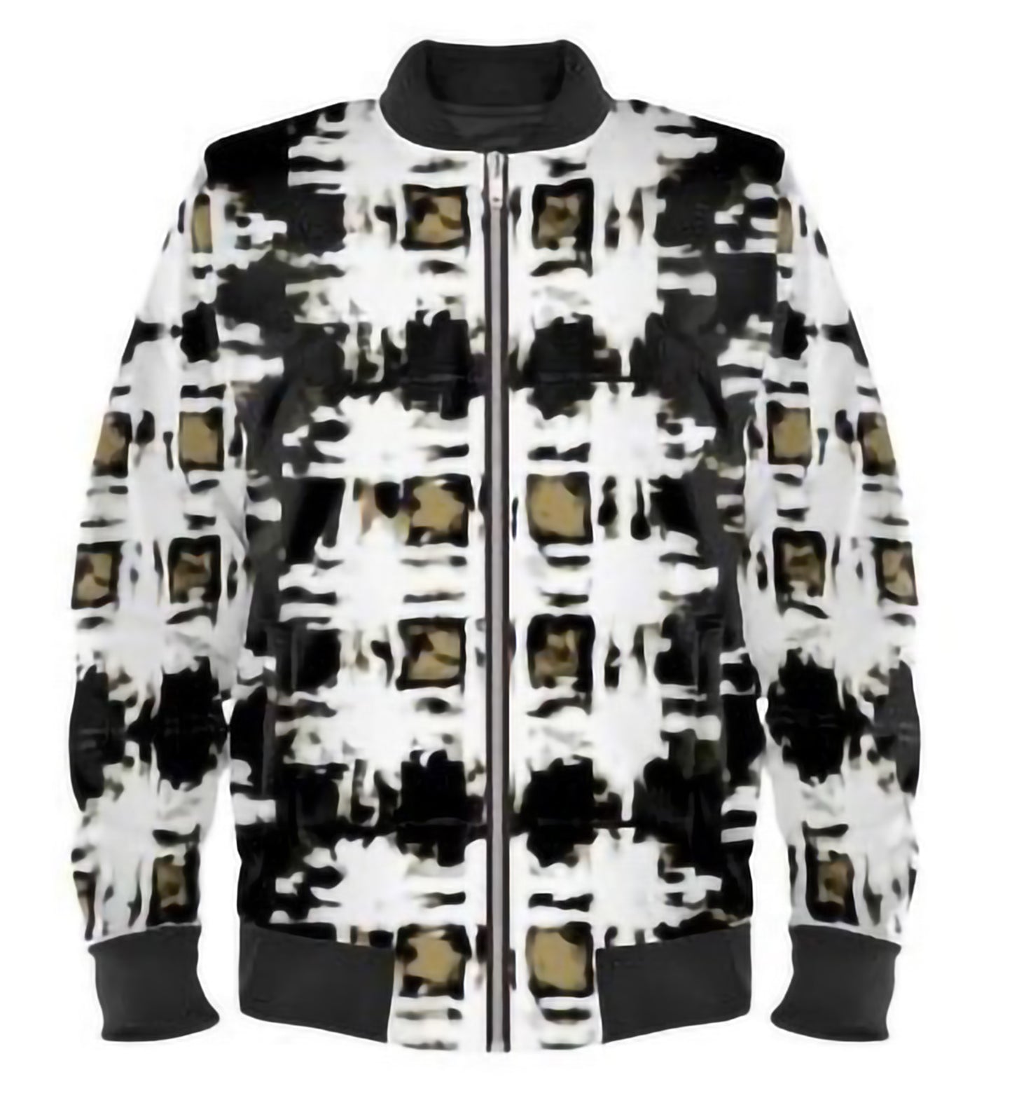 "Tartan Tan/Black" Men's Bomber Jacket