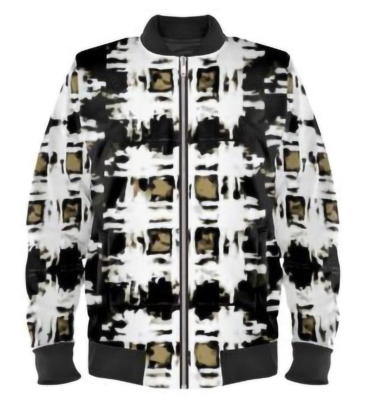 "Tartan Tan/Black" Men's BomberJacket ws