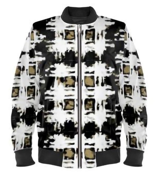 "Tartan Tan/Black" Men's BomberJacket ws