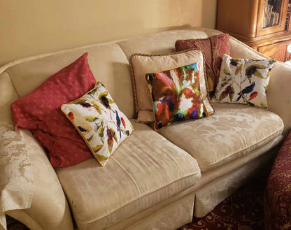 Lady B Velvet Feather Pillows
