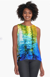 "Water Water 3" Lady B Sleeveless Top