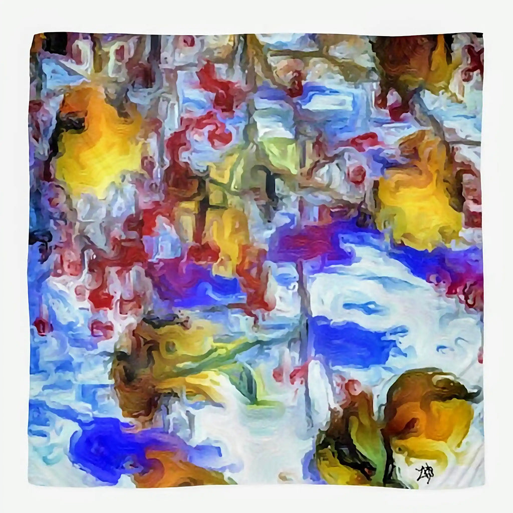 Lady Barbara Pinson Artist Chiffon Scarf