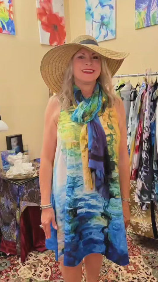 "Water Water 3" A-line Dress  SALE 30% OFF