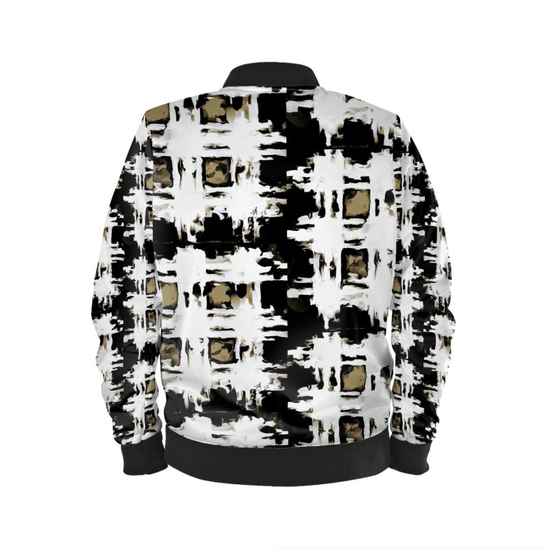 "Tartan Tan/Black" Lady B Bomber Jacket