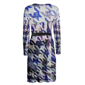 "Blue Hues" Lady B Wrap Dress