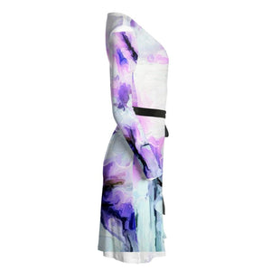 "Orchids Lavender" Lady B Wrap Dress