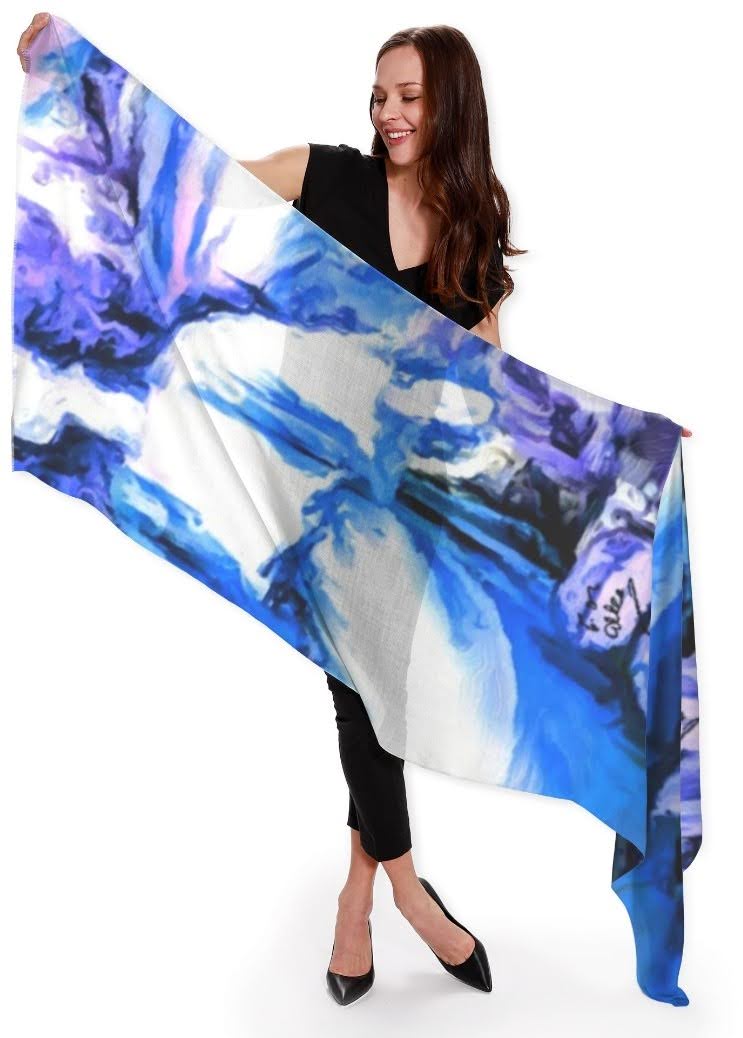 "Alee" Cashmere Silk Scarf