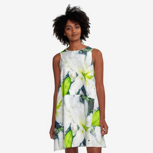"Bella Lillies" A-Line Dress